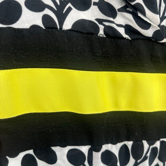 Van Heusen Y2K Babydoll Sleeveless Dress Sz 4 Preppy Office Leaf Midi Retro Mod - Picture 13 of 15